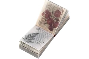 Artibetter 1 Libro Vintage Scrapbooking FAI DA TE Materiale Carta Diario Diario DIY Abbellimento Forniture per Scrapbooking E Artigianato (365 Fogli)