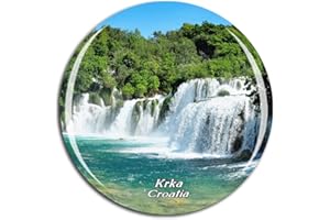 Weekino Chorwacja Krka wodospad magnes na lodówkę 3D szkło kryształowe turystyczne miasto podróż pamiątka kolekcja prezent mocna naklejka na lodówkę