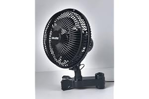 Caluma 20W Grow Ventilator Ø 15cm - oszillierend - extra langes Kabel - Growtent - Growzelt - Clipventilator - Growventilator
