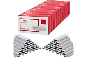 APACALI 20000 PCS Staples, Standard 24/6 Staples, Staple 24/6 for Home, Office Work Use, (1 Box of 1000, 20 Boxes)
