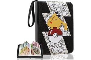 Bheddi Álbum de Cartas para PTCG Cartas [Premium] Álbum para Cartas Coleccionables (Pika-Classic)