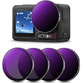 K&amp;F Concept ND filtre setleri, Push-in filtre ND8&amp;PL+ND16&amp;PL+ND32&amp;PL+ND64&amp;PL filtre, DJI Osmo Action 5 PRO/Action 4 ile uyuml