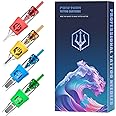POSEIDON Tattoo Cartridges Needles 20PCS Tattoo Needles with Membrane Safety Cartridges Disposable # 10 Standard Round Liner Tattoo Needle for Tattoo Pen(1003RL)