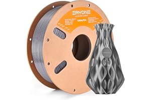 ERYONE Glitter PLA Filament for 3D Printer, 1.75mm +/-0.03mm, 1kg(2.2LBS)/Spool, Sparkle Silver