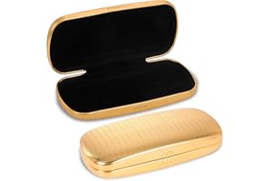 Hifot Brillenetui Hardcase, Aluminium Brillen Etui Hart, Metall Sonnenbrillen Etui, Brillenetui Hartschale für Damen Herren Kinder