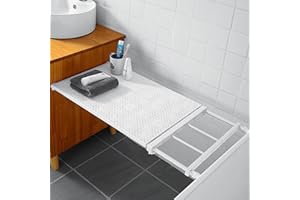 SUQ 1PCS Estantes Ajustables, Extensible Armarios Telescópicos Separador, Compartimento de Estante en Rack de Almacenamiento, para Armario, Cocina, Baño, Refrigerador, Bricolaje (24cm38-60 cm)