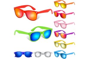 BOUBONI Party-Sonnenbrille Neonfarben lustiges Geschenk Goodie Stuffers für Sommer Strand Pool Party Geburtstagsparty