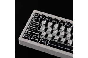 SUMGSN Lot de 142 touches personnalisées en PBT pour clavier mécanique Cherry MX Switches 61/64/87/104/108 Blanc