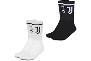 HERMET Juventus, Set Calze Sport, Pacco da 2, 2 Paia di Calzini, Unisex - Adulto, Prodotto ufficiale