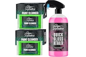 Pure Definition Car Clay Bar Kit, Fine Grade Claybar Block & Detail Lube Spray, Auto Detailing (1000ML + 2 X 100g Clay)