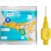 TePe Aray&uuml;z Fır&ccedil;ası, Orijinal, Sarı, 0.7mm/ISO 4, 20 adet | Etkili Diş Arası Temizliği, Plak Temizleyici ve K&uuml;&ccedil;&uuml;k Aralıklar İ