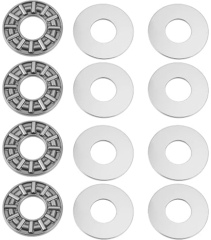 sourcing map Roulements À Aiguilles De Poussée Axk3552 Avec Rondelles 35mm D'Alésage 52mm De Diamètre Extérieur 2mm D'Épaisseur 10 Pièces