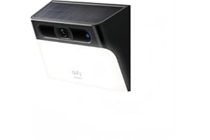 eufy Security Solar Wall Light Cam S120, kabellose Überwachungskamera außen, nachhaltige Stromversorgung, bewegungsaktiviertes Licht, KI-Erkennung, wasserdicht, Spotlight, ohne Gebühren