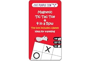 PC THE PURPLE COW The Purple Cow PC36TGTIC 4 in A Row and Tic Tac Toe Magnetic Travel Game