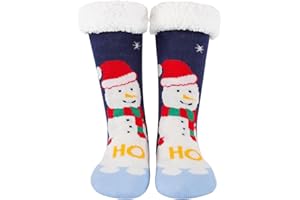 Effeet Damskie Ciepłe Skarpety Frotte z Funkcją Antypoślizgową – Puszyste Grube Skarpety dla Kobiet, Idealne na Prezent. Zimowe i Świąteczne Skarpety Damske Rozmiar 36-42