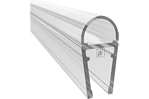 ‎W WAKA HOME WAKA Premium Duschtür & Duschlippe PRO-B Duschdichtung Optisch Transparent, Duschdichtungen für Duschtüren 6-8mm Glas Länge 2000mm Duschkabinen Dichtungen & Duschtürdichtung mit der Besten Qualität