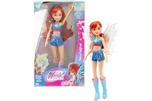 WINX CLUB Winx, Poupée articulée avec Ailes Lumineuses, 26 cm, Modèle Bloom, pour Les Enfants dès 3 Ans, WNX781
