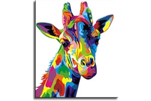 Shukqueen Paint by Number, DIY Oil Painting for Adults, Kids, Beginner's, 16X20 Inch, Frameless