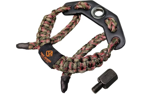THREE ARCHERS Sangle de poignet réglable pour tir à l'arc - Stabilisateur d'arc et dragonne - Accessoire de chasse et cible