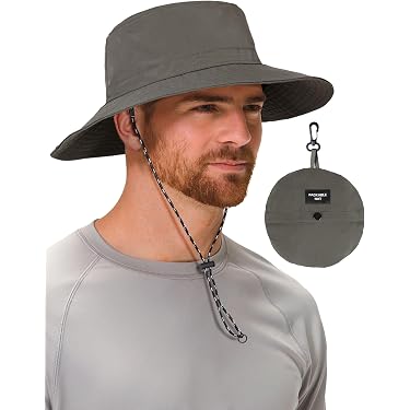 Cappello Alla Pescatora Rinforzato Uomo Con Cordino – Leggero E Antivento