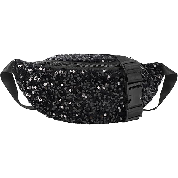 Fanny in Paillettes Chic e Casual Multifunzionale per Viaggi e Sport all Aperto
