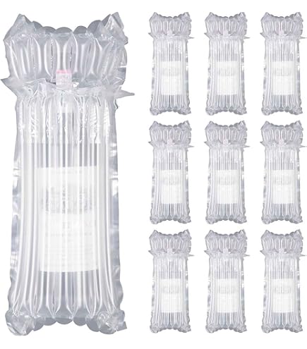 Protections Gonflables Pour Bouteilles De Vin - Lot De 6 Avec Pompe - Sécurité Voyage Avion
