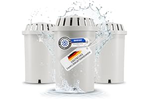 CIMYA Wasserfilter Trinkwasser | Halbjahrespaket Filterkartuschen [AKTIVKOHLE] Wasserentkalker Wasserenthärter Leitungswasser Filter Tischwasserfilter (3)