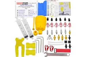 CYCEARTH Vélo Kit de Purge De Frein pour Shimano TEKTRO MAGURA Zoom Vélo Minérale Huile Hydraulique Disque Professionnel Tool Set
