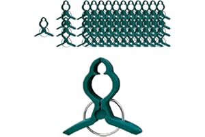 JISADER 50 x Pflanzenklammern, Kletterpflanzen, Outdoor, Ranken, Gemüse, Befestigungsklammer, leichte Pflanzenstützklammern, Gartenarbeit für Gartenzubehör, Fisch S