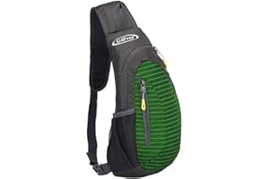 G4Free Bolsillo Ligero en el Pecho & Bolsa de Hombro & Sling Bag Mochila Triangular para Senderismo, Ciclismo, Viajes o Mochilas Multiusos