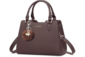 IGOLUMON Bolsos de Mano Piel para Mujer para Universitarias Trabajo Bolso Bandolera Universidad Marca Bolsa Outlet Marca Tote Bag Negro Café