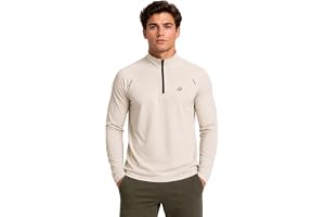 PUMP'D Men's Half-Zip Synthetic T-Shirt | Mock Neck | Thumbhole Sleeves | UV Protection | 360° Reflective Logo | Moisture-Wicking & Quick-Dry Fabric | Ideal for Biking, Riding & Outdoor Activities