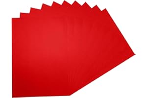 JANRAX Pack of 100 A4 Red Coloured Paper 75gsm Sheets