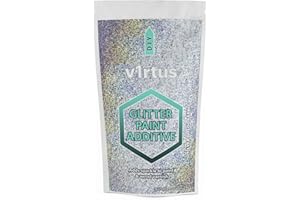 v1rtus argento olografico Glitter Vernice Cristalli a muro Additivo - 100g / 3,5 once Per emulsione acquosa