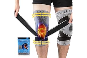 Beister 1 par de rodilleras de compresión con correas ajustables para hombres y mujeres