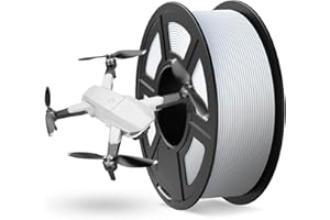 ‎JAYO JAYO Rapid Matte Filament PETG 1,75 mm, High Speed 50-600 mm/s, Dokładność Wymiarowa +/- 0,02 mm, Do Większości Drukarek 3D FDM, Szpula 1,1 kg/szpula (2,43 lbs), Biały Matowy