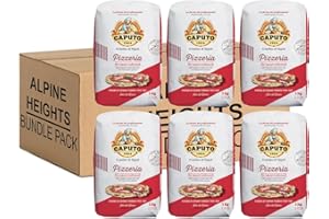 Alpine Heights Bundle Pack - Caputo Pizzeria Flour, Premium Italian Type '00' Flour 1kg - Pack of 6