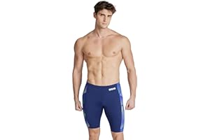 ARENA Herren Performance Men's Halftone Swim Jammer Athletic Swimwear Professional Swimsuit Badehose (1er Pack)