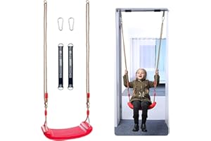 Diompirux Asiento de Columpio Infantil para Jardín Exterior - Plástico Antideslizante, Ajustable en Altura, para Árbol