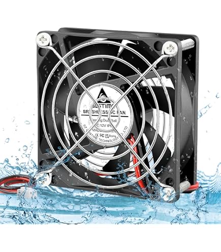 JZK 120mm DC 12V Brushless Cooling Fan - 120x120x38mm, 3000 RPM, 153 CFM, Dual Ball Bearing For PC, Cooler, Ventilation-580302