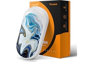 OCOOPA Calentador de Manos Recargable, Portable Reutilizable Electrico Calienta Manos 5200mAh, Calefactor a Bateria USB Power Bank Calor 35-55°C, Regalos para Raynauds, Golf, Camping, Senderismo