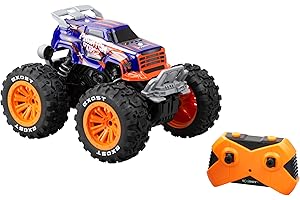 SILVERLIT EXOST - Voiture télécommandée Phantom Force 1/16eme - 2.4Ghz – Violet - Orange - 28,5 cm