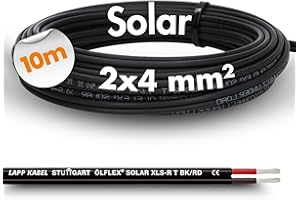 10 metros de cable solar Lapp ÖLFLEX SOLAR XLS-R T 2X4 mm² BK/RD cable solar doble, 10m 2x4mm²