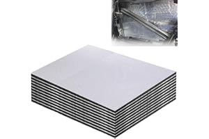 IIRC 10PCS 40x25cm Dämmmatte Auto, 5mm/10mm Universal Schallschutzmatte, Isoliermatte Selbstklebend, schalldämmend, Wasserdicht, Feuerfest, Feuchtigkeitsfest