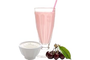 LUXOFIT DEUTSCHLAND Sauerkirsch Joghurt Molkepulver Luxofit mit L-Carnitin Protein angereichert Wellnessdrink Aspartamfrei Molke (Sauerkirsch Joghurt, 333 g)