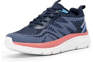 FitVille Womens Lightweight Trainers Wide Fit Running Shoes Comfortable Breathable Fashion Sneakers for Ladies Walking Jogging Gym