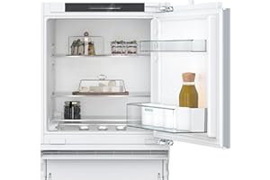SIEMENS KU21RVFE0, iQ300 Smarter Unterbau-Kühlschrank ohne Gefrierfach, 82 x 60 cm Nische, 134 L, Flaschenhalter, Safety Glass Ablagen, Schnellkühlung, Sehr leise, LED-Beleuchtung, Flachscharnier