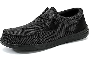 Fushiton Men's Loafers Slip-On Moccasins Flat Shoes Casual Sneakers Breathable Lightweight 7 UK-12.5 UK