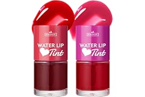 LESTPOLA Teinture 3 en 1 pour les lèvres,les yeux et les joues, imperméable No Transfert mini rouge à lèvres liquide, Tenue Longue Durée couleurs vives avec une finition hydratante légère et non collante-03+04