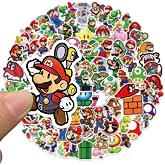Ms Major Selection Super Mario Defter Suluk Laptop Notebook Tablet Telefon Kılıf Sticker Seti